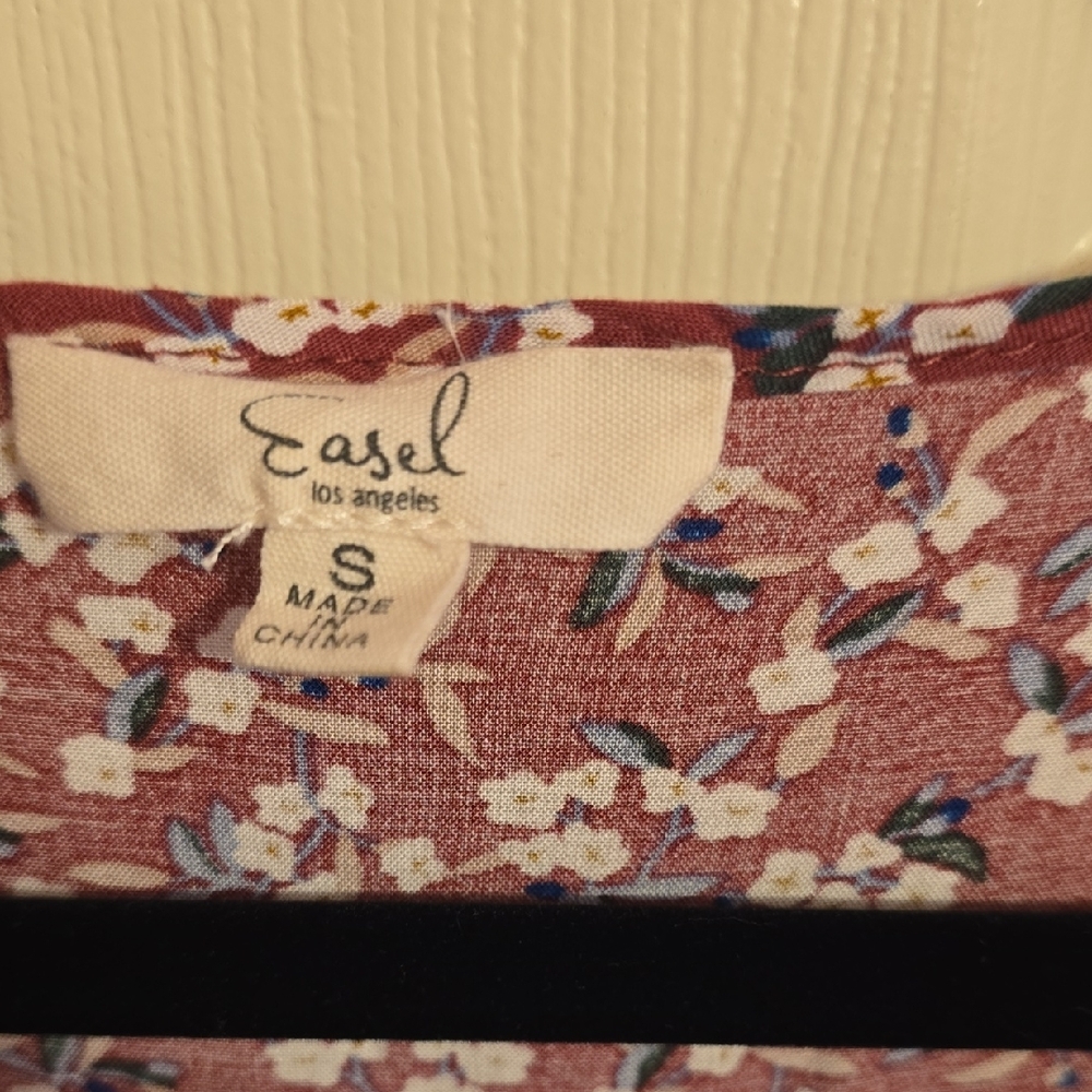 Easel Multicolor Patchwork Boh9 Blouse - image 2